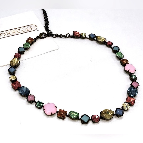 *SOLD* Sorrelli Jewel Toned Tennis Necklace - Picture 2 of 5